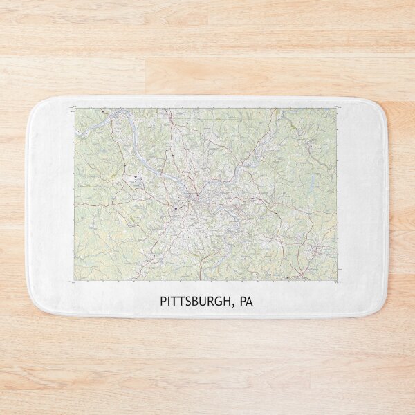 Item preview, Pittsburgh, PA 100K Topographical Map Clean designed and sold by PGHPhotoCo.