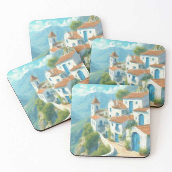 Item preview, Mountain Mediterranean Town designed and sold by Drawings Project.