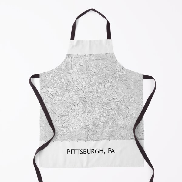 Item preview, Pittsburgh, PA 100K Topographical Map Black and White designed and sold by PGHPhotoCo.