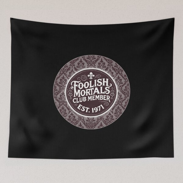 Item preview, Original Foolish Mortals Club Member - Boo Black & White  designed and sold by SuperCaliFabulous™.