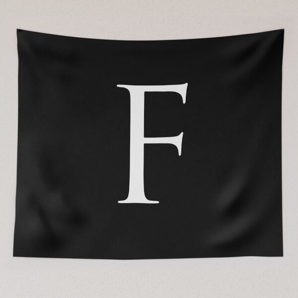 Item preview, Capital Letter F - Stylish Serif Font (White) designed and sold by STUDIO-72.