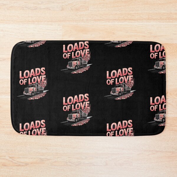 Item preview, Valentines truck hearts, construction truck loads of love designed and sold by MadCatPrints.