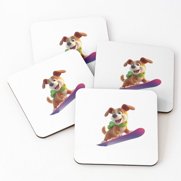 Item preview, Dog riding a snowboard designed and sold by VladisWorld.