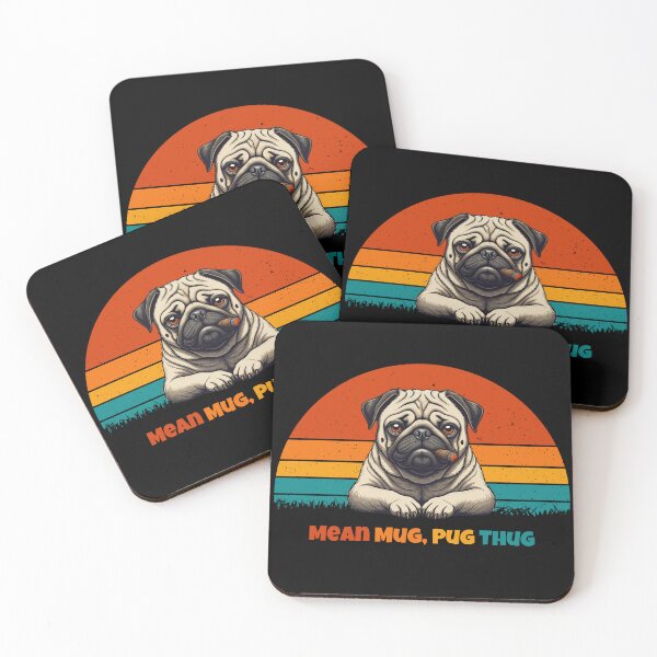 Item preview, Pug dog mean designed and sold by Gliddertee.