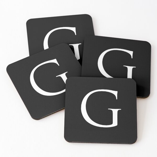 Item preview, Capital Letter G - Stylish Serif Font (White) designed and sold by STUDIO-72.