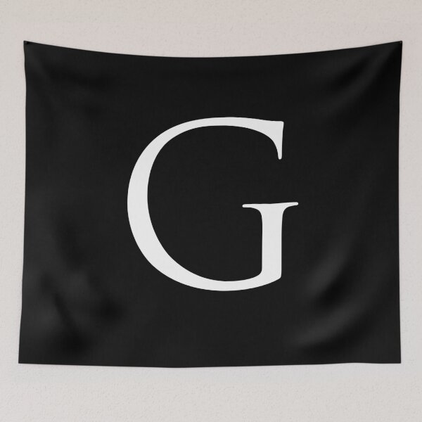 Item preview, Capital Letter G - Stylish Serif Font (White) designed and sold by STUDIO-72.