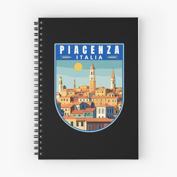 Item preview, Piacenza in Emilia-Romagna Italy Retro Travel Art Emblem designed and sold by MaateoDesign.