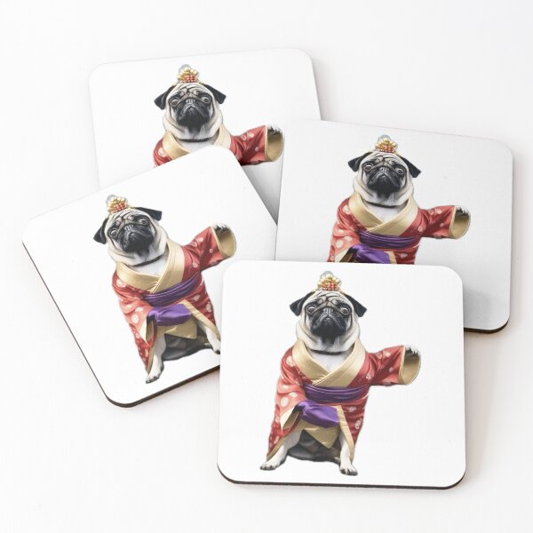Item preview, Pug in kimono 2 designed and sold by PhilDreams.