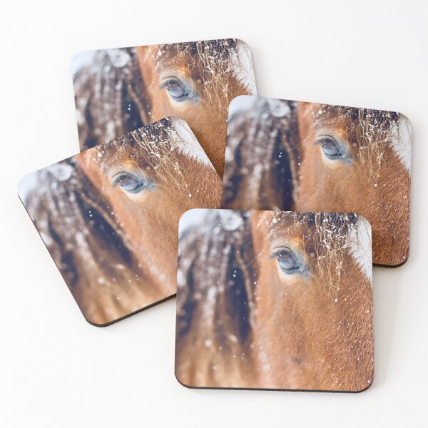 Item preview, Utah - Wild Mustang Bay in the Snow designed and sold by carlacarlacarla.