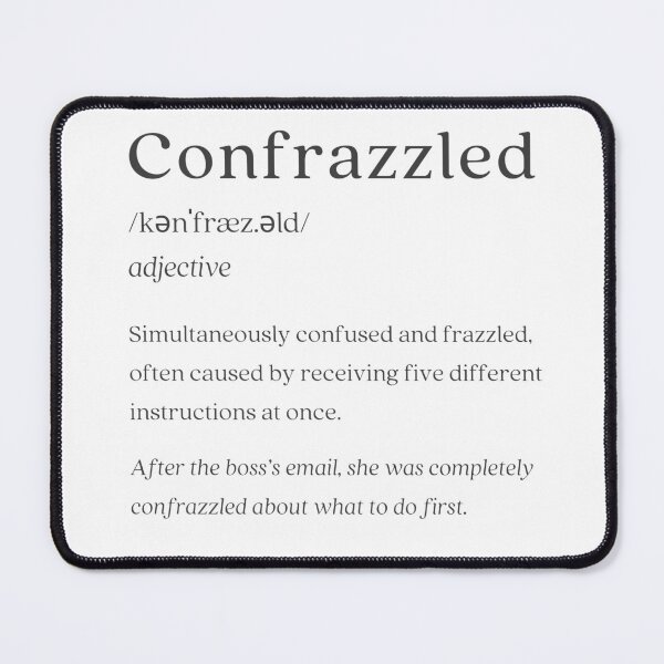 Artikelvorschau, Wörterbuch: Confrazzled entworfen und verkauft von nature. electrified..