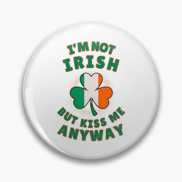 Item preview, I'm Not Irish But Kiss Me Anyway:  A Fun and Playful St. Patrick's Day Shamrock Art designed and sold by elynne9.