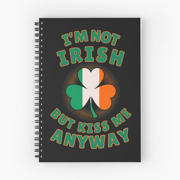 Item preview, I'm Not Irish But Kiss Me Anyway:  A Fun and Playful St. Patrick's Day Shamrock Art designed and sold by elynne9.