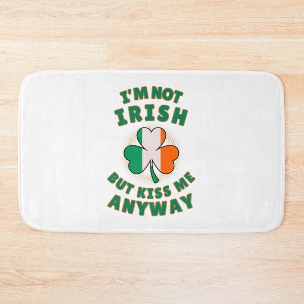 Item preview, I'm Not Irish But Kiss Me Anyway:  A Fun and Playful St. Patrick's Day Shamrock Art designed and sold by elynne9.