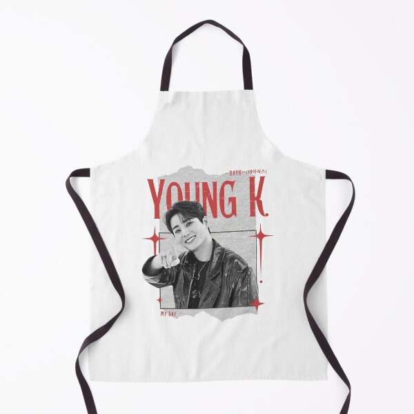 Item preview, DAY6 Young K Members Retro Scrapbook Black and Red Collage Design designed and sold by HELL0WBELLO.