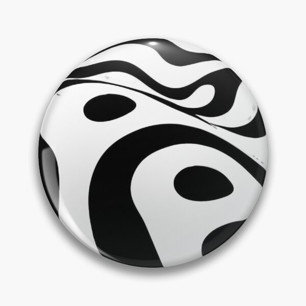 Item preview, Wavy black and white pattern designed and sold by elhamart.
