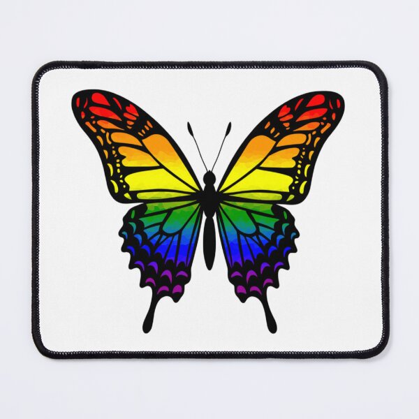 Item preview, Colorful Butterfly with LGBTQ Rainbow Pride Colors designed and sold by Travelslightly.