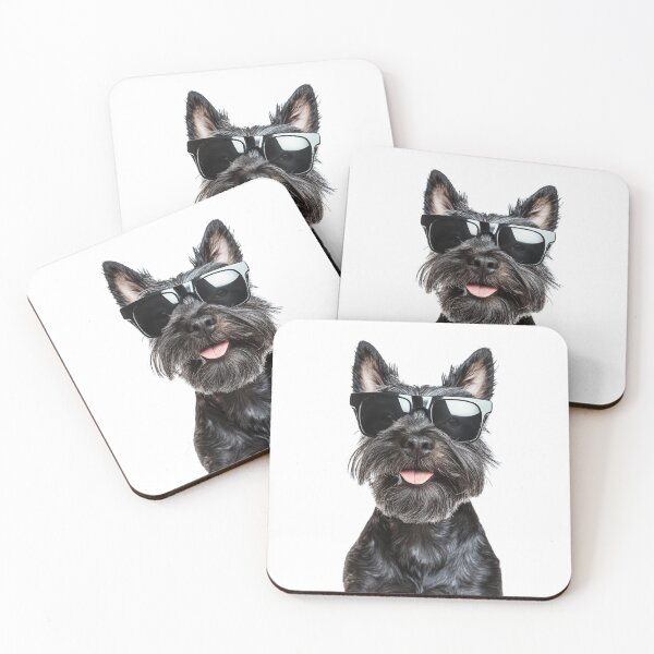 Item preview, Funny cool Scottish Terrier Dog wearing sunglasses designed and sold by LazyOwlStore.