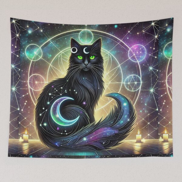 Item preview, Nyx the Very Special Black Cat - Celestial Guardian of all Mystical Realms designed and sold by Meta2Physical.