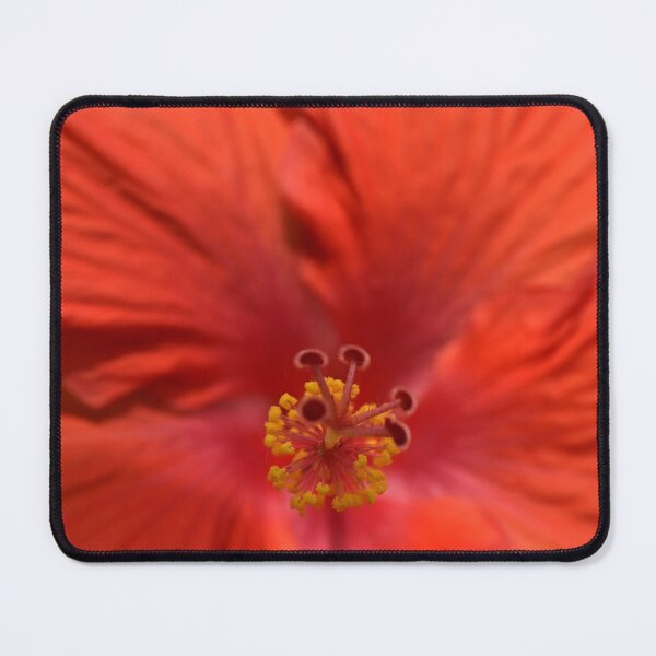 Item preview, Bright Red Hibiscus with Yellow Stamen designed and sold by Seth’s Brushstrokes and Clicks.