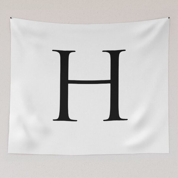 Item preview, Capital Letter H - Stylish Serif Font (Black) designed and sold by STUDIO-72.