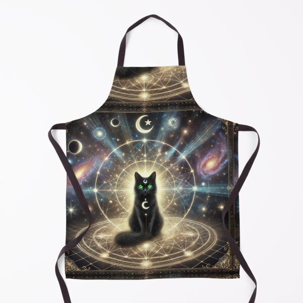 Item preview, Nyx: Cosmic Oracle of the Celestial Dimensions Sacred Black Cat designed and sold by Meta2Physical.