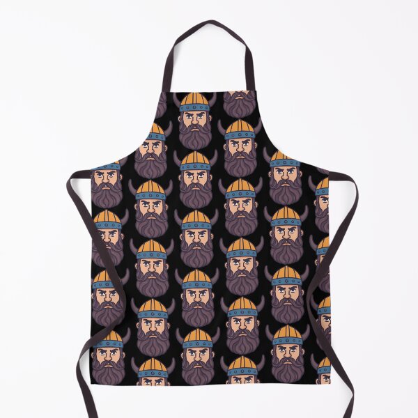 Item preview, Cartoon Viking Head with Horned Helmet and Beard designed and sold by artwaves.