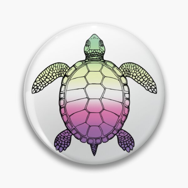 Item preview, Vibrant Genderfae Pride Turtle Illustration designed and sold by Travelslightly.