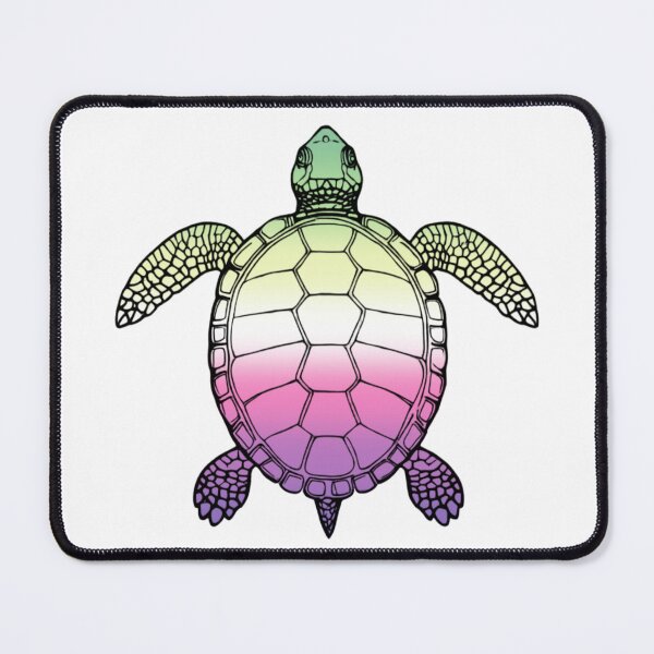 Item preview, Vibrant Genderfae Pride Turtle Illustration designed and sold by Travelslightly.