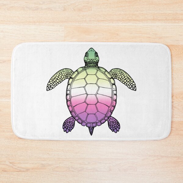 Item preview, Vibrant Genderfae Pride Turtle Illustration designed and sold by Travelslightly.