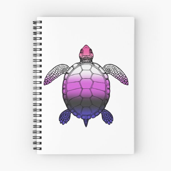 Item preview, Vibrant Genderfluid Pride Turtle Illustration designed and sold by Travelslightly.