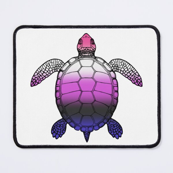 Item preview, Vibrant Genderfluid Pride Turtle Illustration designed and sold by Travelslightly.