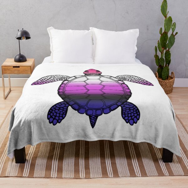 Item preview, Vibrant Genderfluid Pride Turtle Illustration designed and sold by Travelslightly.
