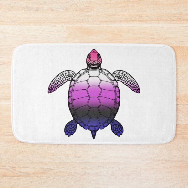 Item preview, Vibrant Genderfluid Pride Turtle Illustration designed and sold by Travelslightly.