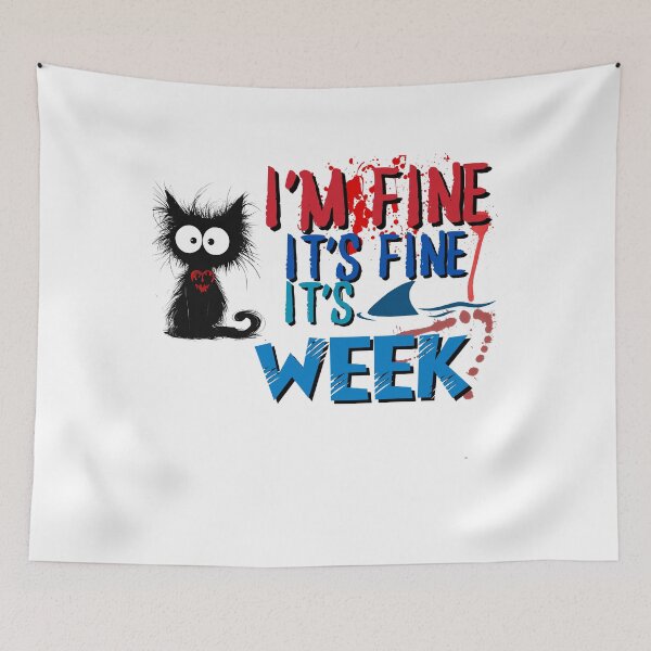 Item preview, i'm fine it's fine it's shark wk sharks great white designed and sold by SellingStuff91.