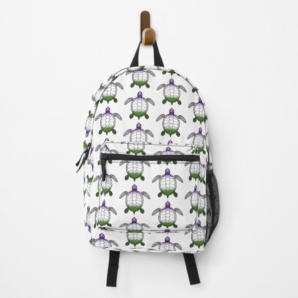 Item preview, Vibrant Genderqueer Pride Turtle Illustration designed and sold by Travelslightly.