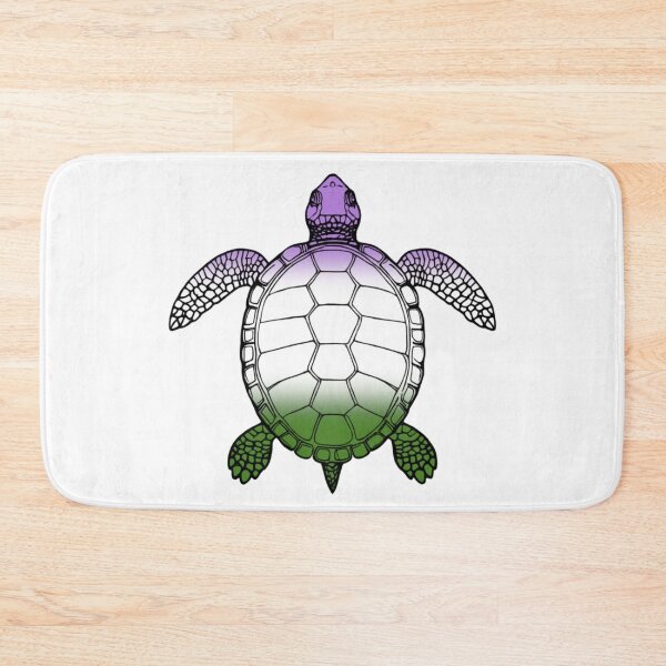 Item preview, Vibrant Genderqueer Pride Turtle Illustration designed and sold by Travelslightly.