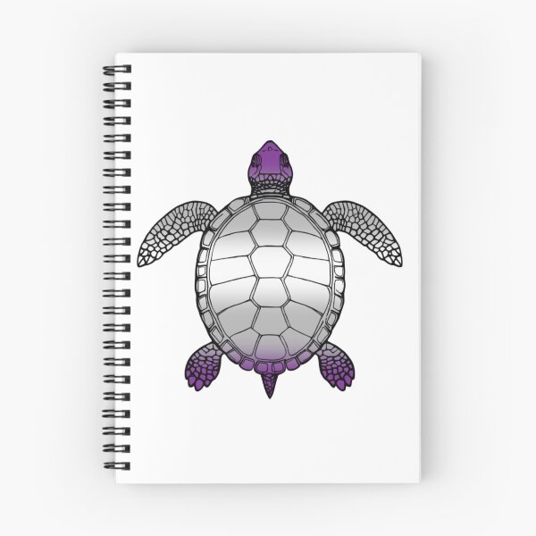 Item preview, Vibrant Greysexual Pride Turtle Illustration designed and sold by Travelslightly.