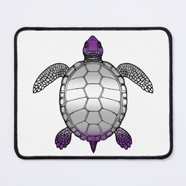 Item preview, Vibrant Greysexual Pride Turtle Illustration designed and sold by Travelslightly.