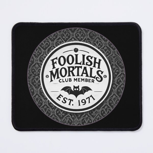 Item preview, 1971 Foolish Mortals Club Member - Boo Black & White designed and sold by SuperCaliFabulous™.