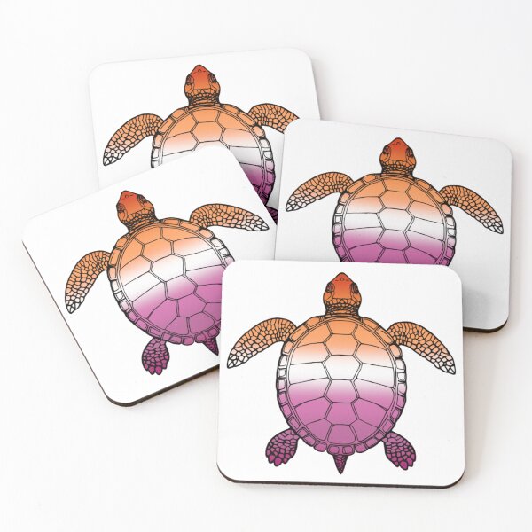 Artikelvorschau, Lebendige lesbische Stolzschildkröte-Illustration entworfen und verkauft von Travelslightly.