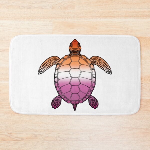 Artikelvorschau, Lebendige lesbische Stolzschildkröte-Illustration entworfen und verkauft von Travelslightly.