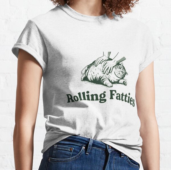 Item preview, Rolling Fatties Cat Funny Cute Cat Lover Kitten Owner Kitty designed and sold by DigitalNew.