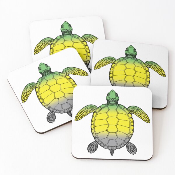 Item preview, Vibrant Lithromantic Pride Turtle Illustration designed and sold by Travelslightly.
