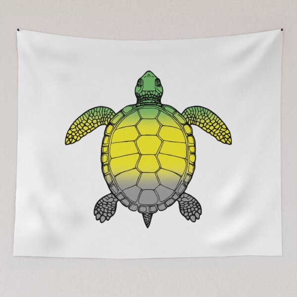 Item preview, Vibrant Lithromantic Pride Turtle Illustration designed and sold by Travelslightly.