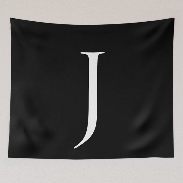 Item preview, Capital Letter J - Stylish Serif Font (White) designed and sold by STUDIO-72.