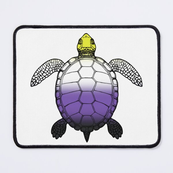 Item preview, Vibrant Nonbinary Pride Turtle Illustration designed and sold by Travelslightly.