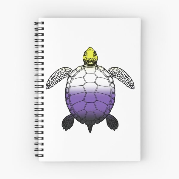 Item preview, Vibrant Nonbinary Pride Turtle Illustration designed and sold by Travelslightly.