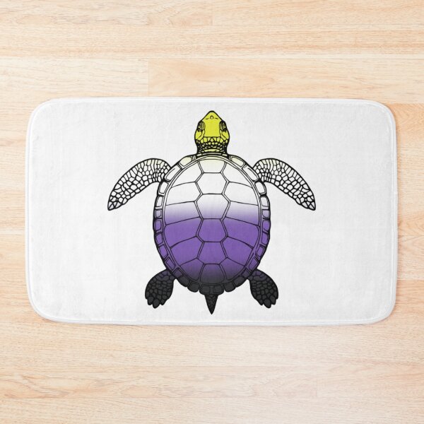 Item preview, Vibrant Nonbinary Pride Turtle Illustration designed and sold by Travelslightly.