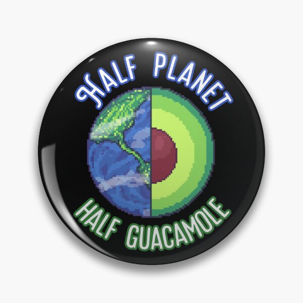 Item preview, Copia de half planet half guacamole avocado planet earth pixel art designed and sold by ZerpaGiovanna.