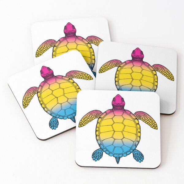 Item preview, Vibrant Pansexual Pride Turtle Illustration designed and sold by Travelslightly.